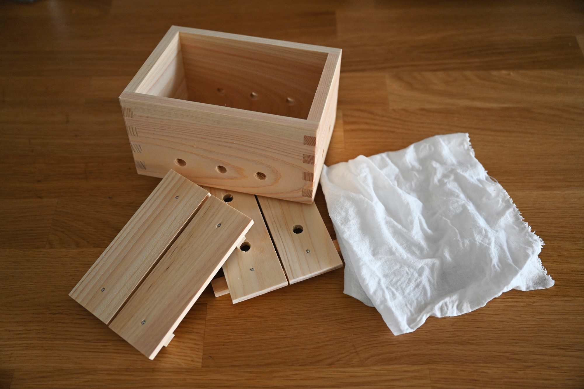 Wooden tofu press from Japan
